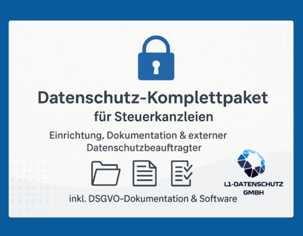 Datenschutz-Komplettpakete für Steuerkanzleien